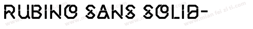 Rubino Sans Solid字体转换